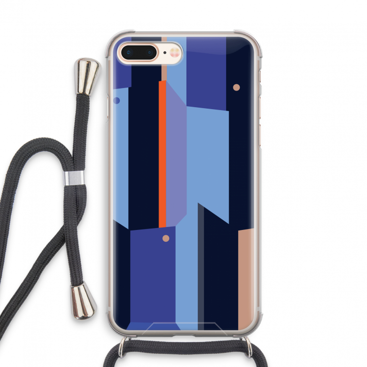 Gestalte 3: iPhone 7 PLUS Transparant Hoesje met koord