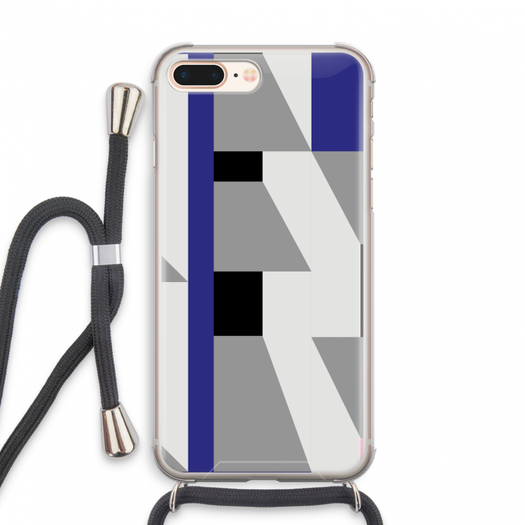 Gestalte 2: iPhone 7 PLUS Transparant Hoesje met koord
