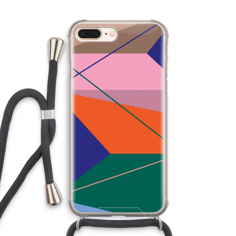 Gestalte 1: iPhone 7 PLUS Transparant Hoesje met koord