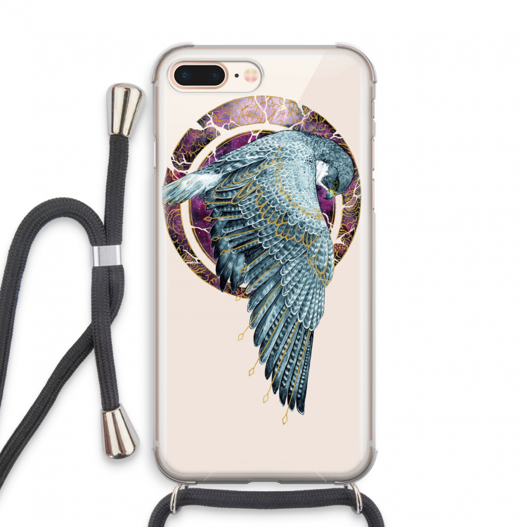Golden Falcon: iPhone 7 PLUS Transparant Hoesje met koord