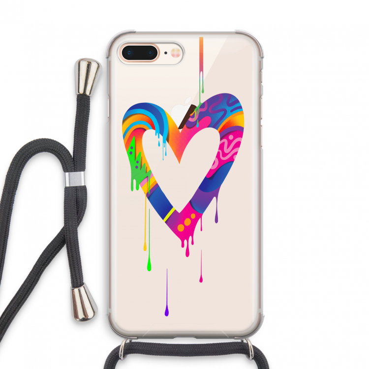 Melts My Heart: iPhone 7 PLUS Transparant Hoesje met koord
