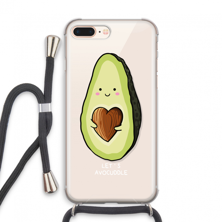 Avocuddle: iPhone 7 PLUS Transparant Hoesje met koord