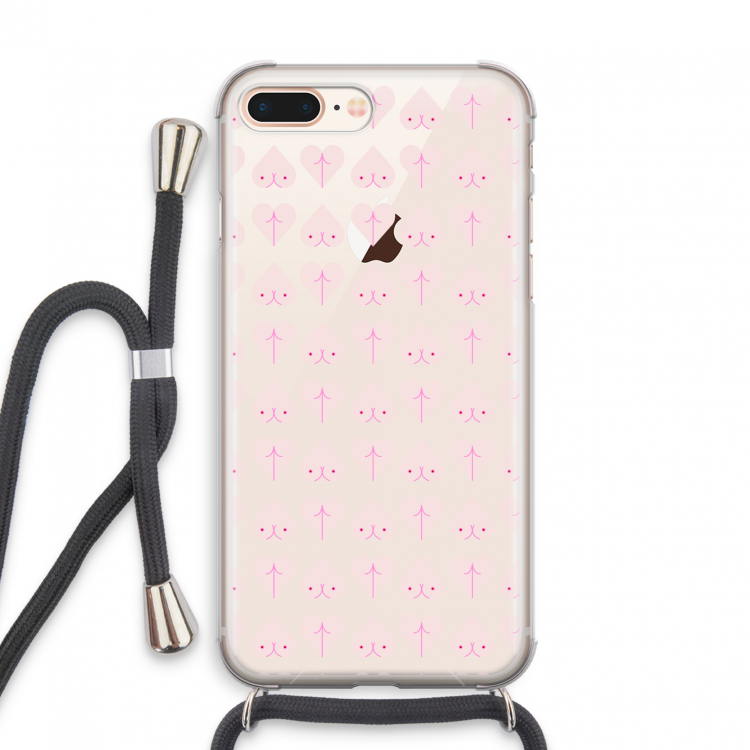 Ass 'n Titties: iPhone 7 PLUS Transparant Hoesje met koord