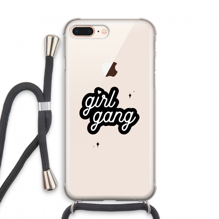 Girl Gang: iPhone 7 PLUS Transparant Hoesje met koord