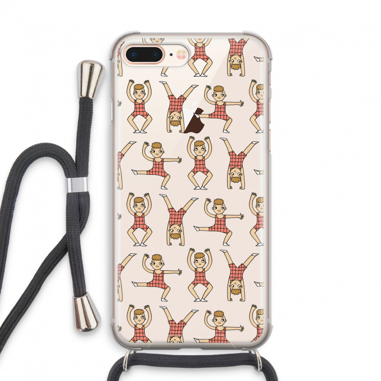 Gymboys: iPhone 7 PLUS Transparant Hoesje met koord