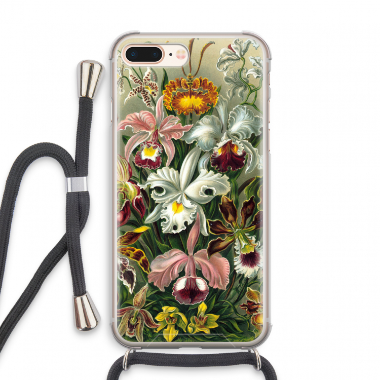 Haeckel Orchidae: iPhone 7 PLUS Transparant Hoesje met koord