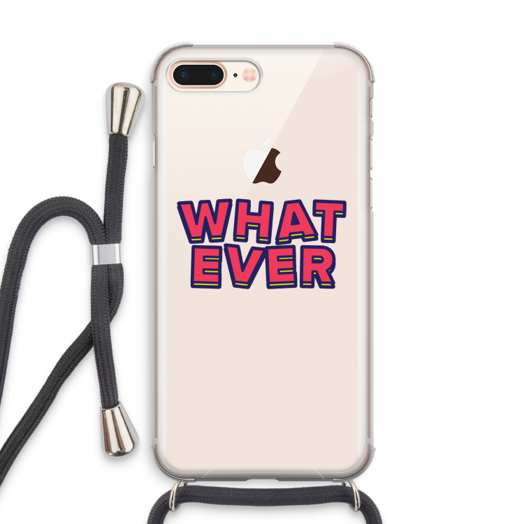 Whatever: iPhone 7 PLUS Transparant Hoesje met koord