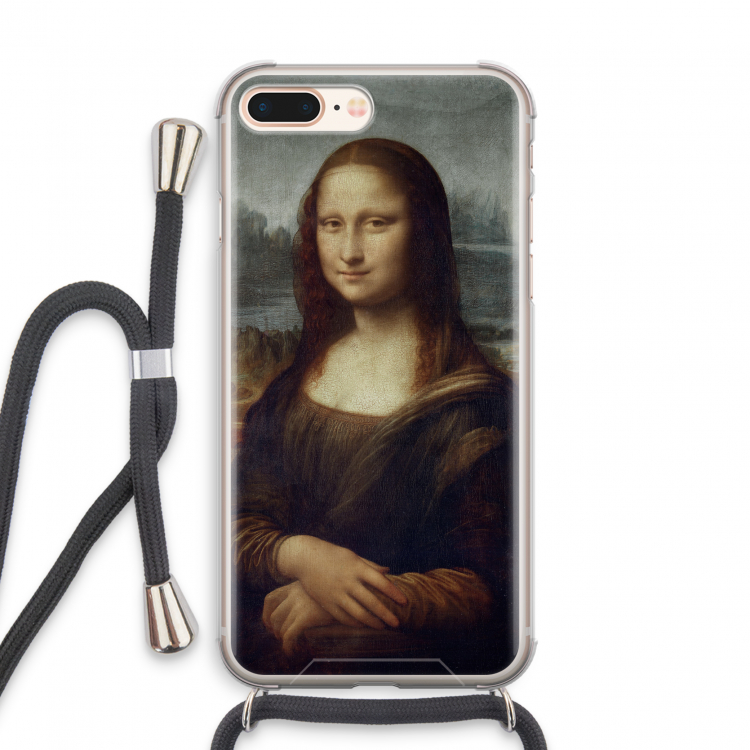 Mona Lisa: iPhone 7 PLUS Transparant Hoesje met koord