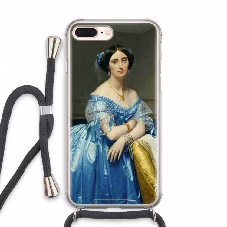 Eleonore: iPhone 7 PLUS Transparant Hoesje met koord
