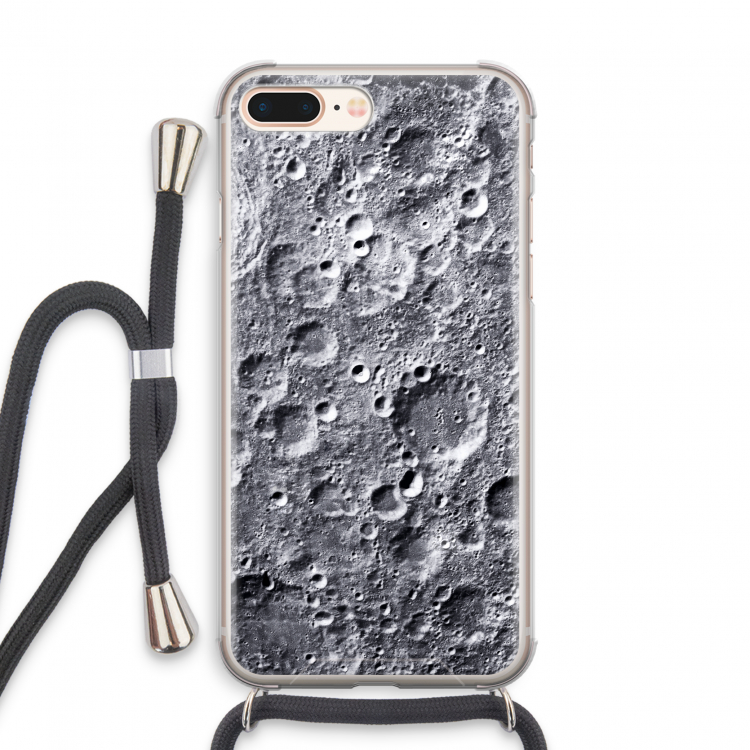 Maanlandschap: iPhone 7 PLUS Transparant Hoesje met koord