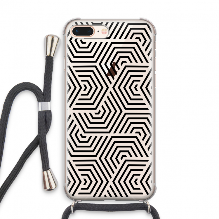 Magic pattern: iPhone 7 PLUS Transparant Hoesje met koord