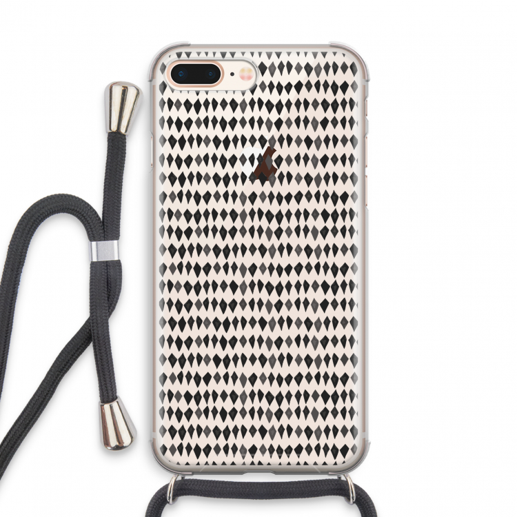 Crazy shapes: iPhone 7 PLUS Transparant Hoesje met koord