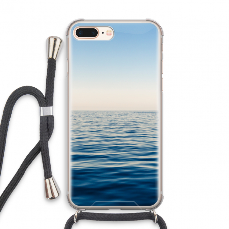 Water horizon: iPhone 7 PLUS Transparant Hoesje met koord