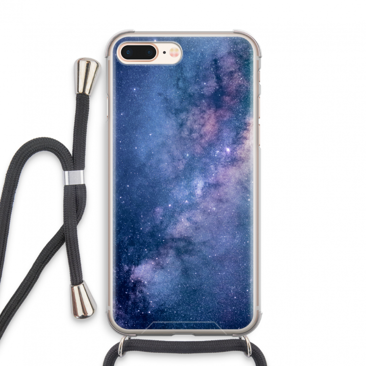 Nebula: iPhone 7 PLUS Transparant Hoesje met koord