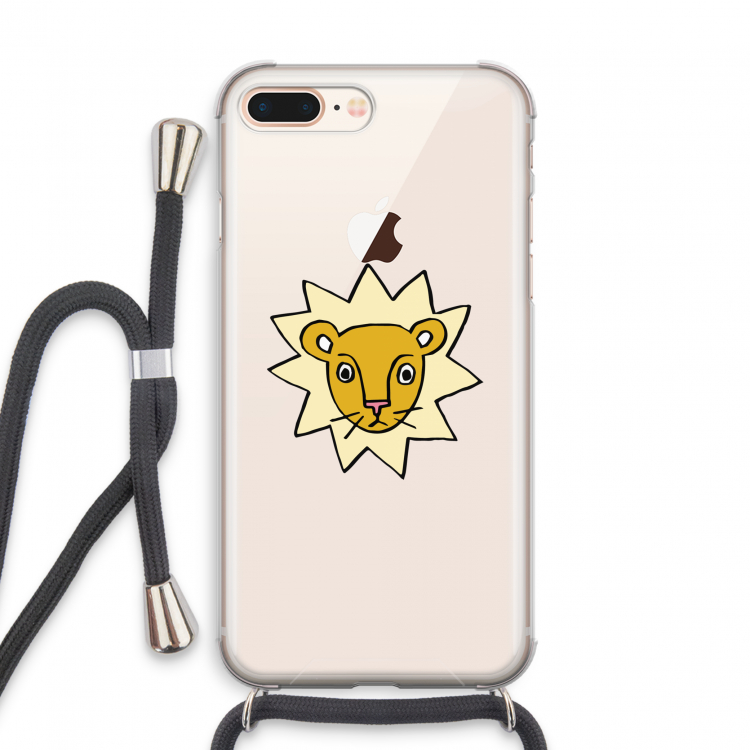 Kleine leeuw: iPhone 7 PLUS Transparant Hoesje met koord