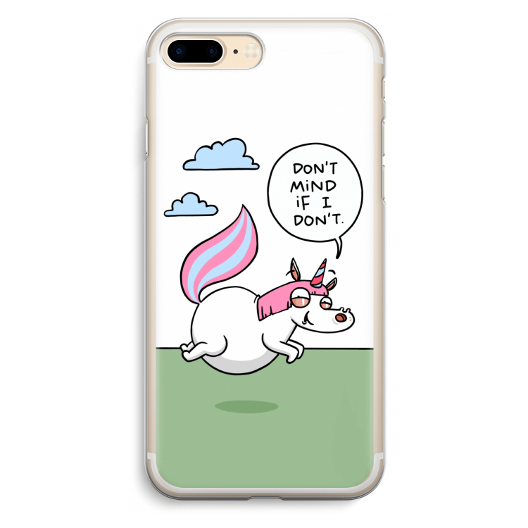 Unicorn: iPhone 7 Plus Transparant Hoesje