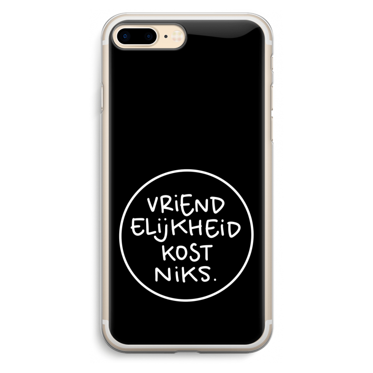 Vriendelijkheid: iPhone 7 Plus Transparant Hoesje