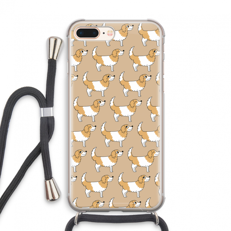 Doggy: iPhone 7 PLUS Transparant Hoesje met koord