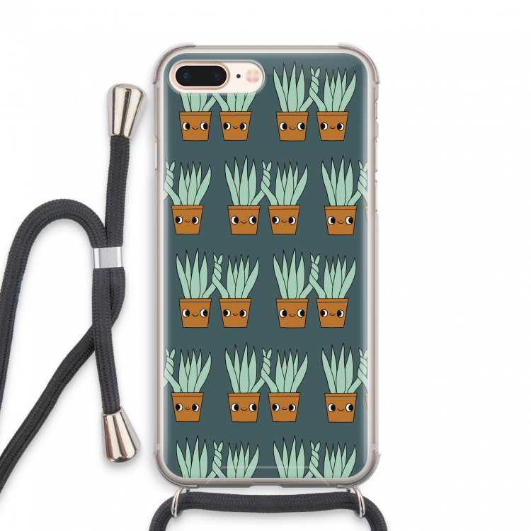 Sansevieria: iPhone 7 PLUS Transparant Hoesje met koord