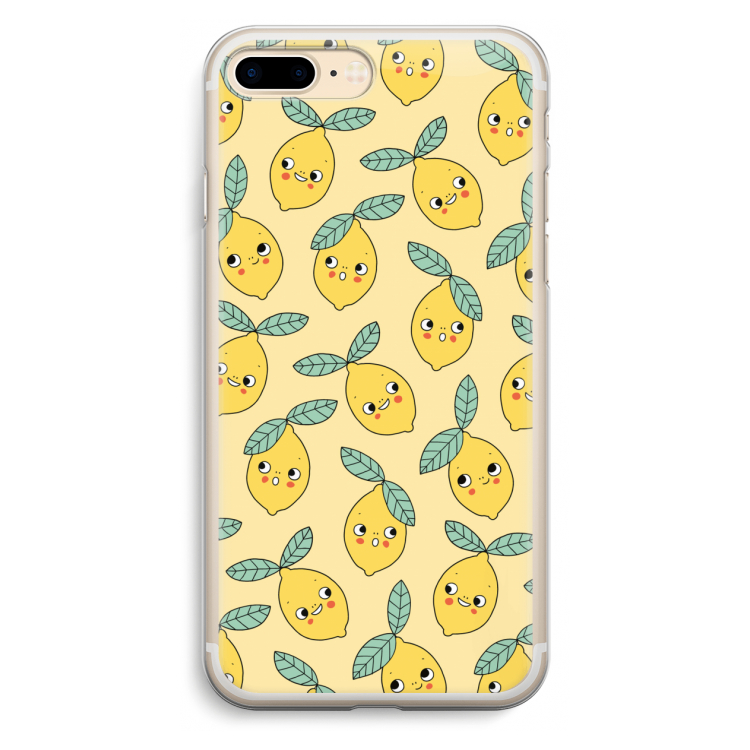 Citroenen: iPhone 7 Plus Transparant Hoesje