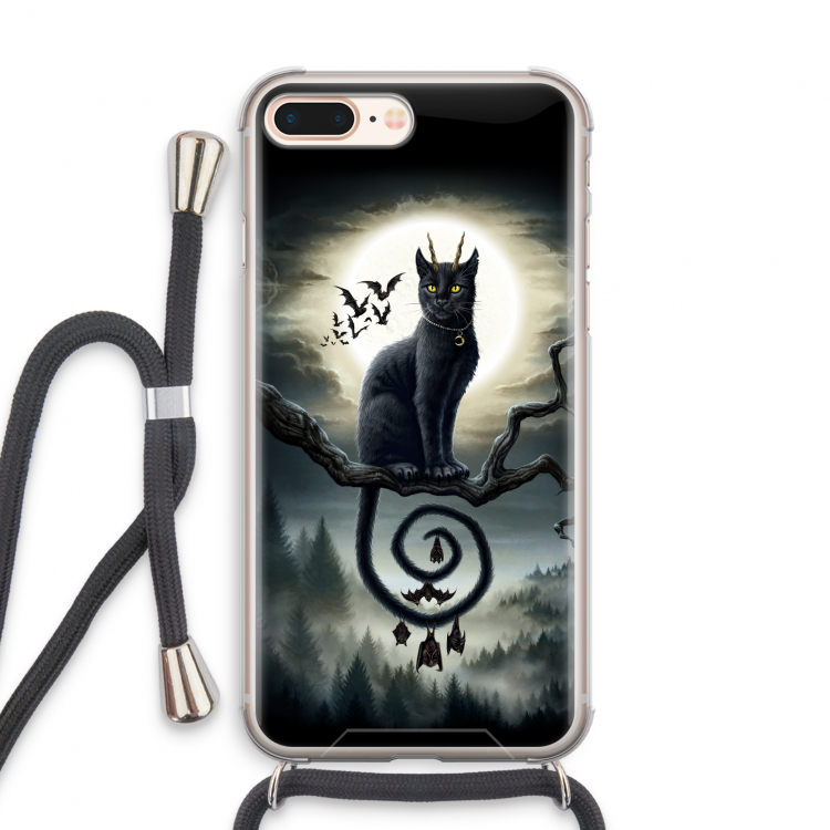 Moonlight Companions: iPhone 7 PLUS Transparant Hoesje met koord
