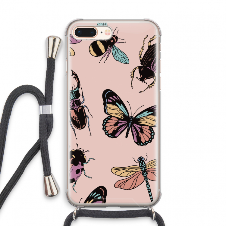 Tiny Bugs: iPhone 7 PLUS Transparant Hoesje met koord