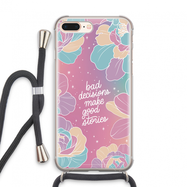 Good stories: iPhone 7 PLUS Transparant Hoesje met koord