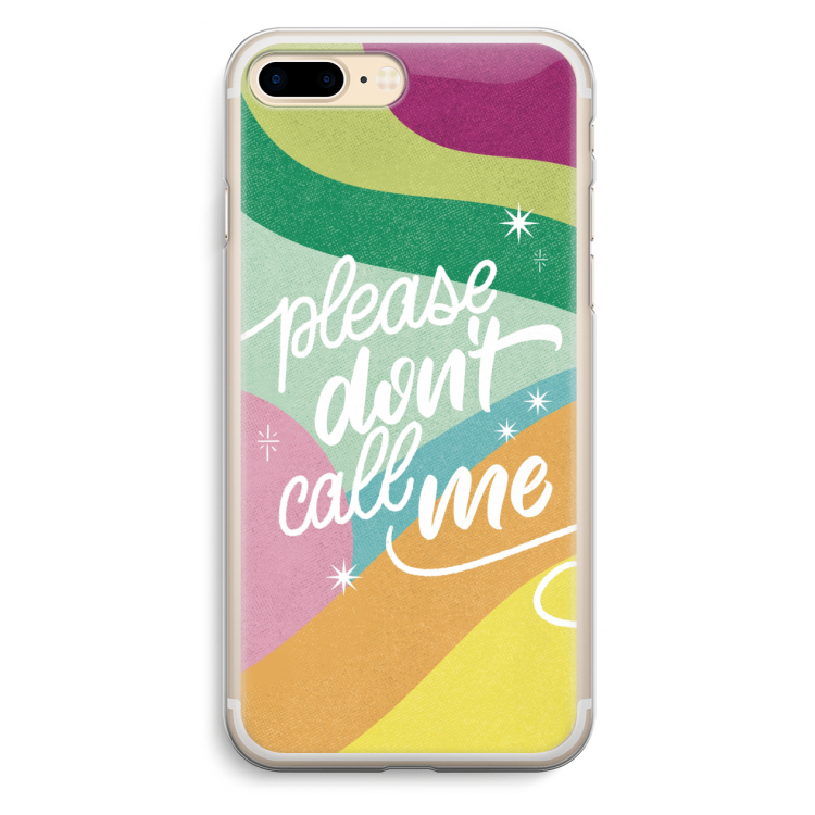 Don't call: iPhone 7 Plus Transparant Hoesje