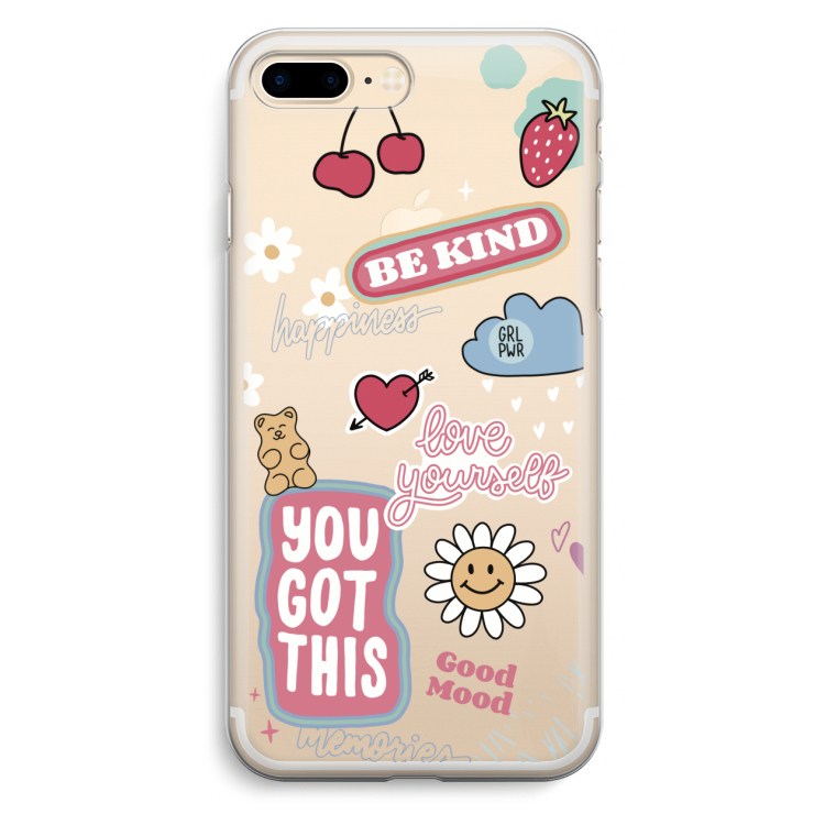 Positivity: iPhone 7 Plus Transparant Hoesje