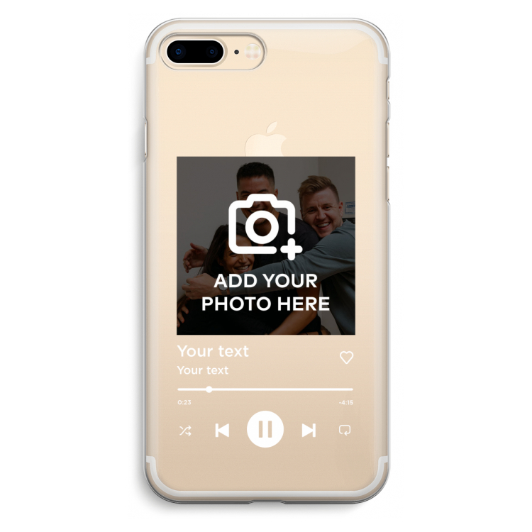 Music Player: iPhone 7 Plus Transparant Hoesje