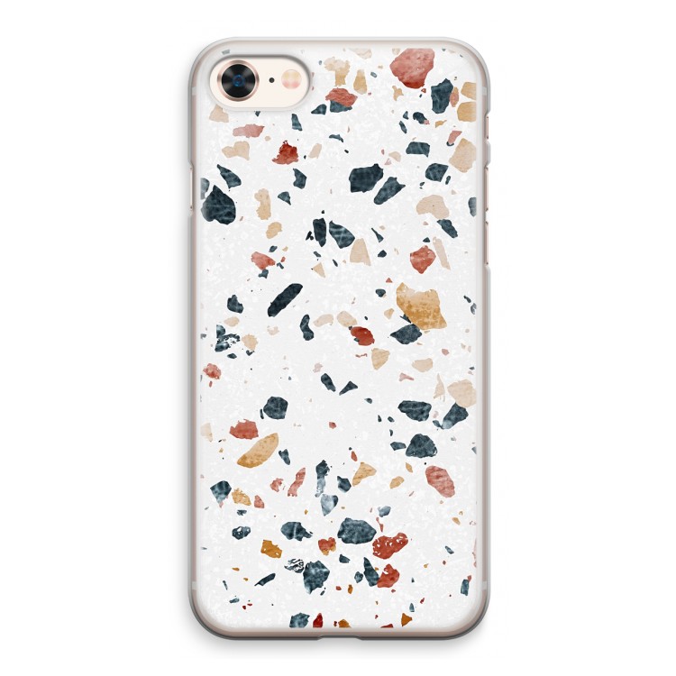 Terrazzo N°4: iPhone 8 Transparant Hoesje