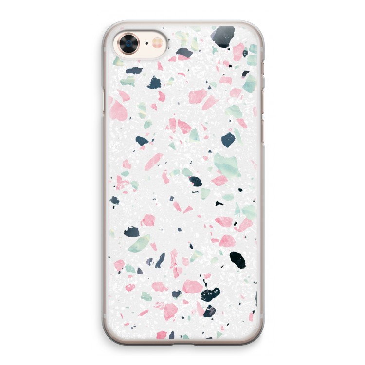 Terrazzo N°3: iPhone 8 Transparant Hoesje