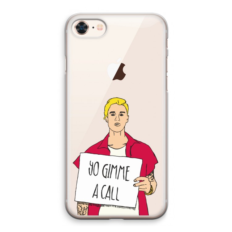 Gimme a call: iPhone 8 Transparant Hoesje