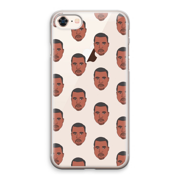 Kanye Call Me?: iPhone 8 Transparant Hoesje