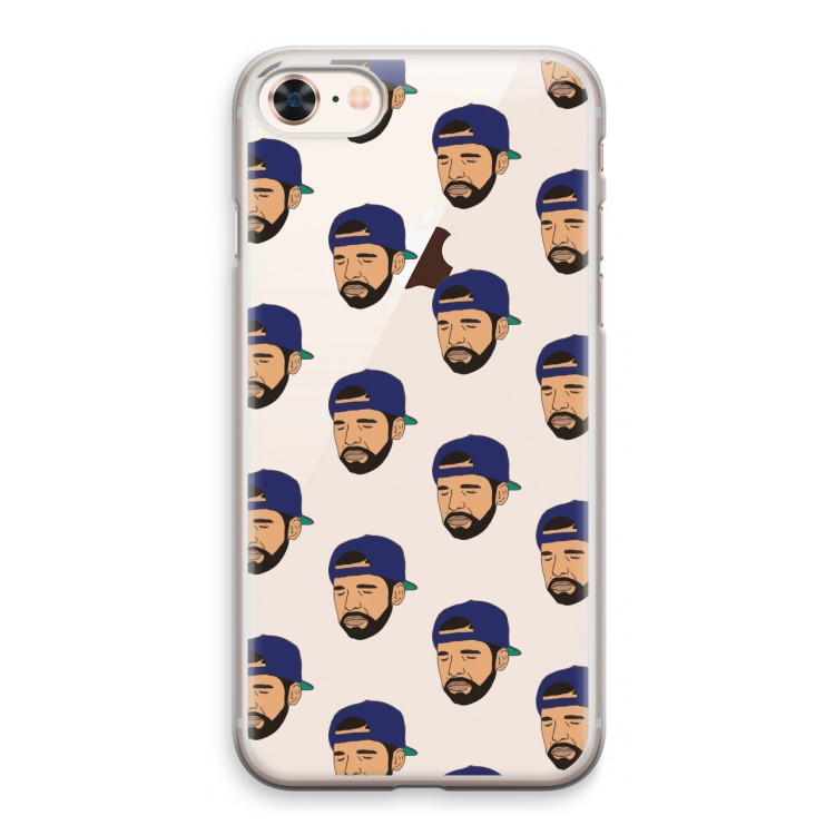 Drake Away: iPhone 8 Transparant Hoesje