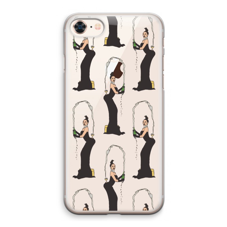 Pop Some Kim: iPhone 8 Transparant Hoesje