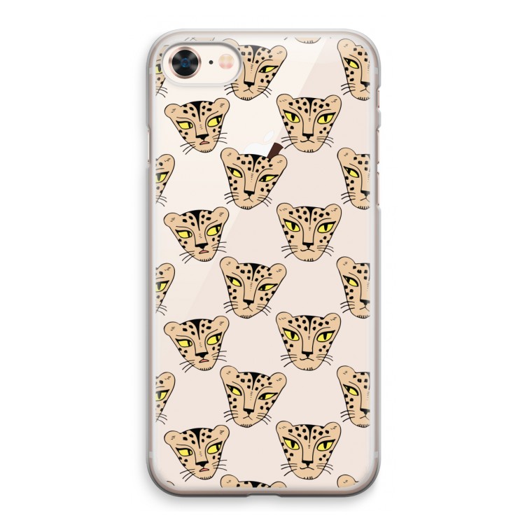 Tijger: iPhone 8 Transparant Hoesje