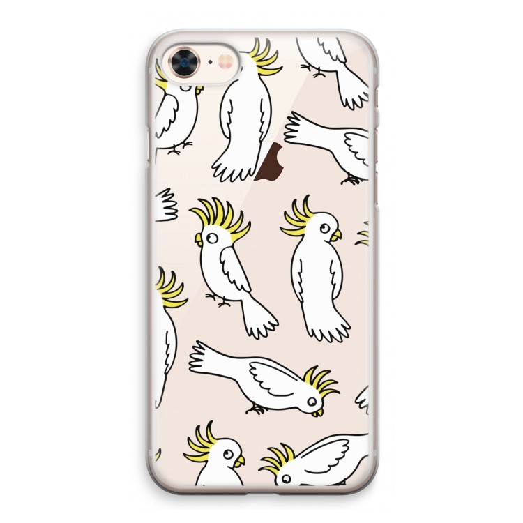 Papegaai: iPhone 8 Transparant Hoesje