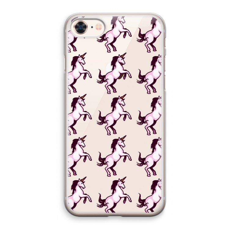 Musketon Unicorn: iPhone 8 Transparant Hoesje