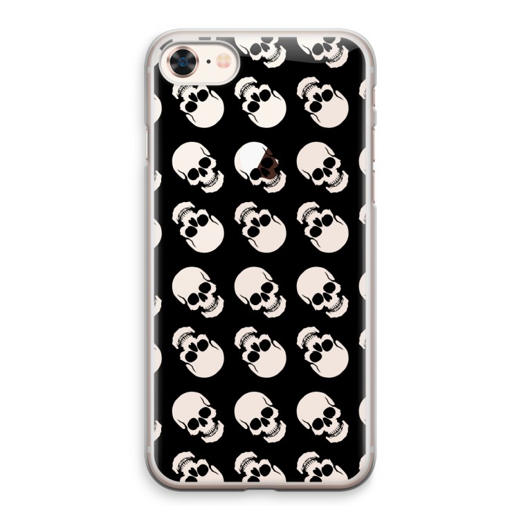 Musketon Skulls: iPhone 8 Transparant Hoesje