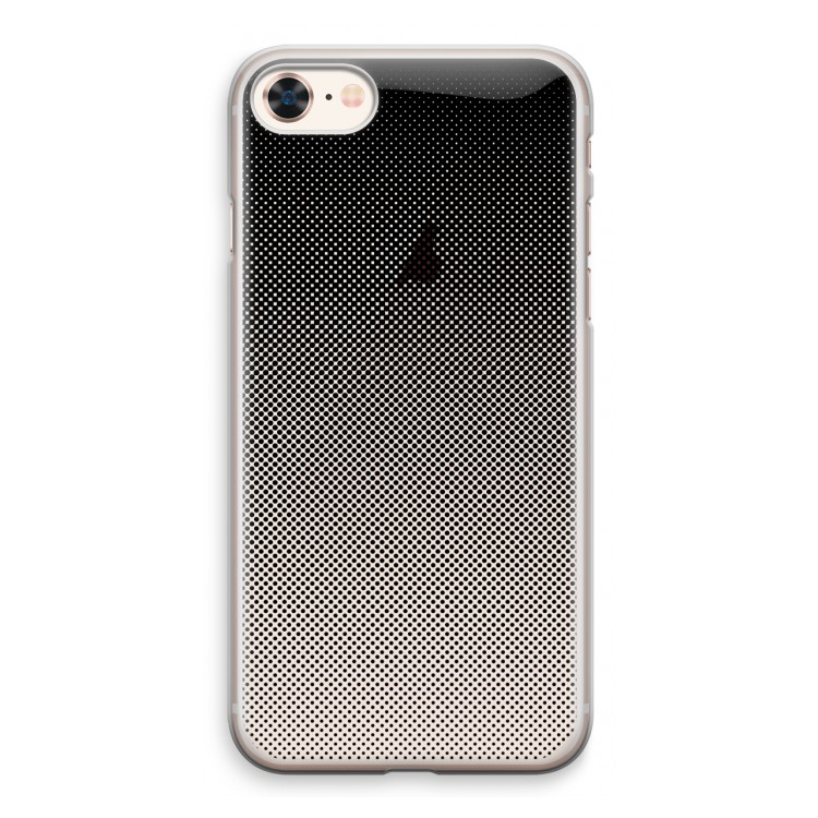 Musketon Halftone: iPhone 8 Transparant Hoesje