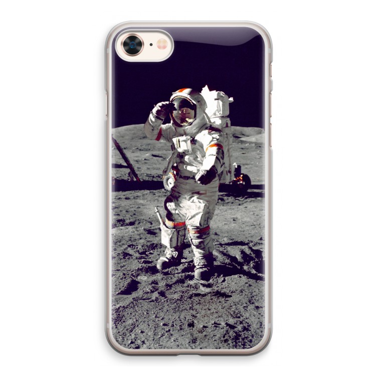 Spaceman: iPhone 8 Transparant Hoesje