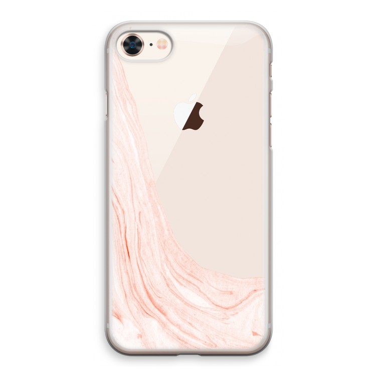 Peach bath: iPhone 8 Transparant Hoesje