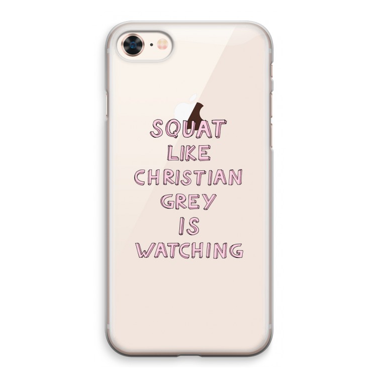 Christian Grey: iPhone 8 Transparant Hoesje