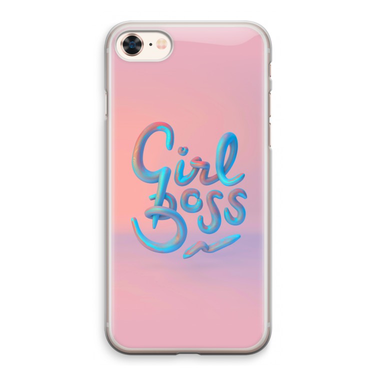 Girl boss: iPhone 8 Transparant Hoesje