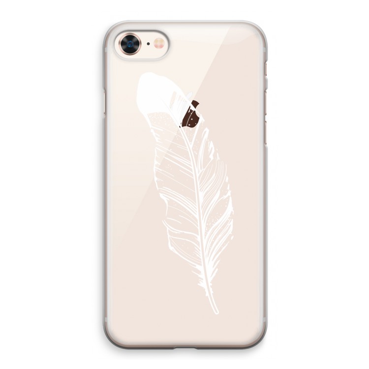 Pluim: iPhone 8 Transparant Hoesje