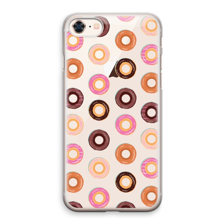 Donuts: iPhone 8 Transparant Hoesje
