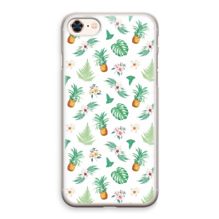 Ananas bladeren: iPhone 8 Transparant Hoesje