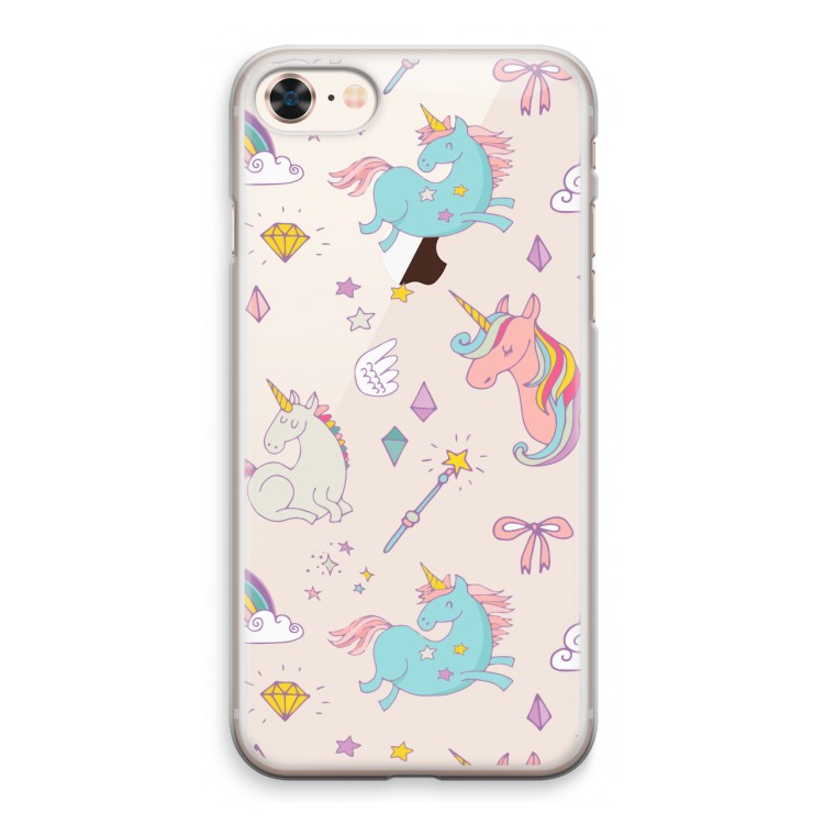 Fantasiewereld: iPhone 8 Transparant Hoesje