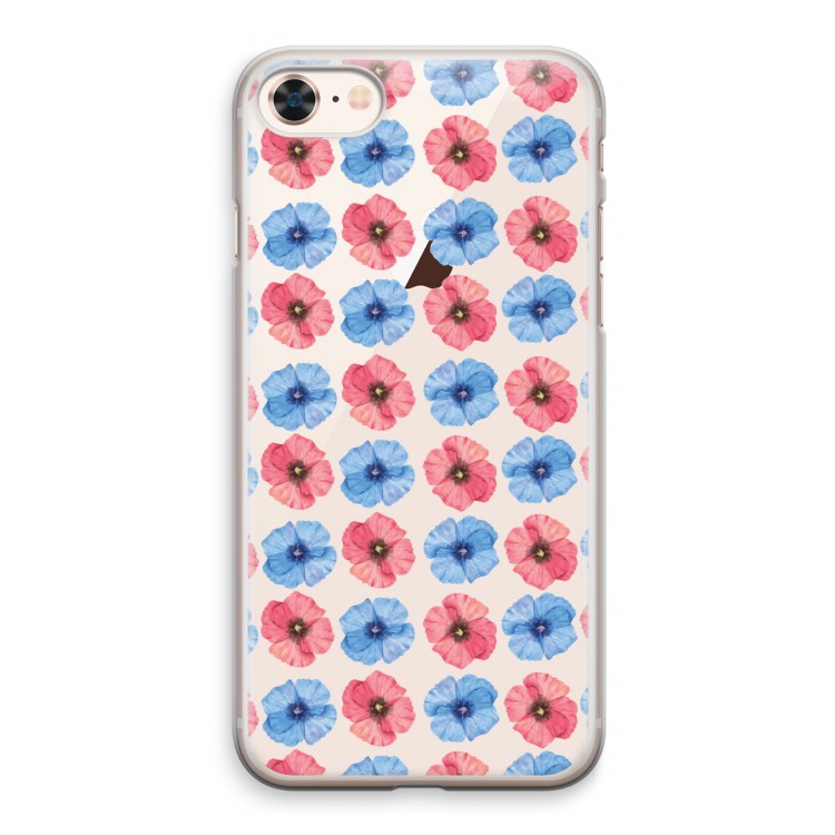 Klaproosjes: iPhone 8 Transparant Hoesje
